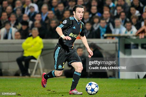 Marseille's Mathieu Valbuena during the Olympique de Marseille vs. Chelsea FC UEFA Champions League Matchday 6 Group F at the Stade Velodrome on...