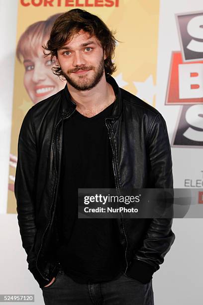 Actor Lorenzo Richelmy attends "'Sotto una Buona Stella" photocall in Rome - Savoy Cinema