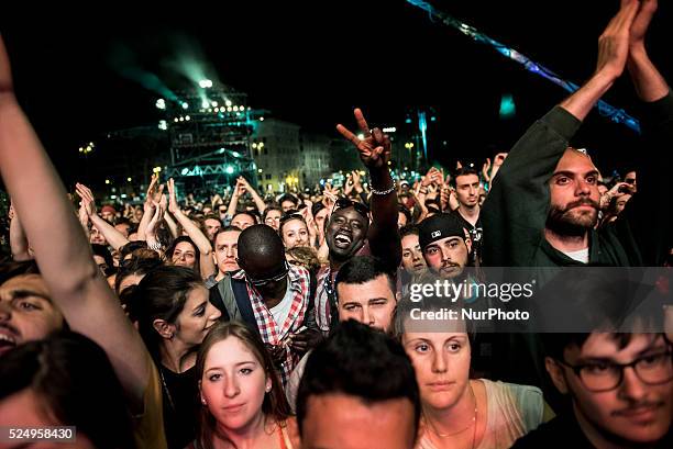 The traditional Labor Day concert in Rome's central Piazza San Giovanni on Friday, 1st May 2015 started with a minute of silence to commemorate...