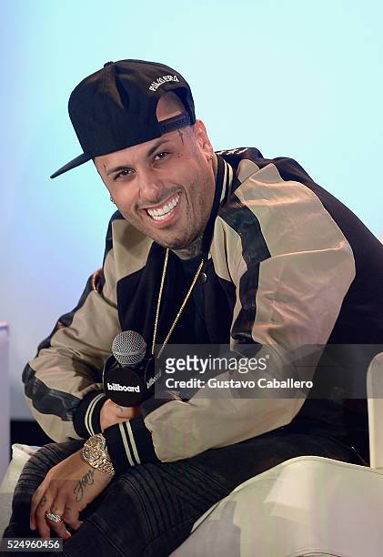 Nicky Jam attends the Billboard Latin Conference 2016 at Ritz Carlton South Beach on April 27, 2016 in Miami Beach, Florida.