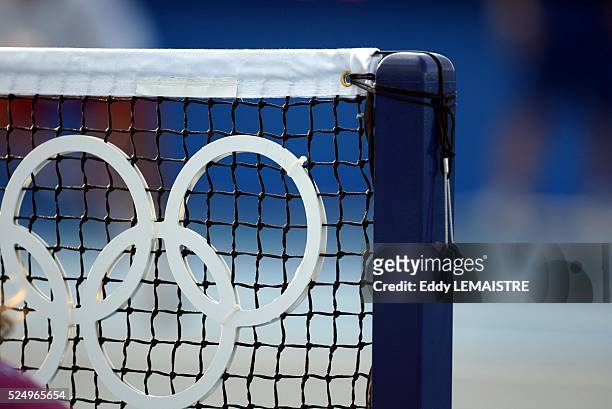 Athens 2004 - Olympic Games. Tennis. Illustration. Jeux Olympiques Athenes 2004 - Tournoi de tennis. Illustration.
