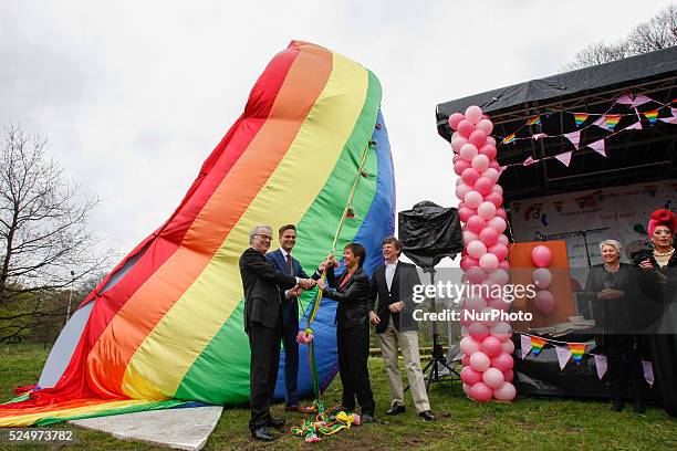 In The Hague on April 26, 2015 mayor Jozias van Aarsten unveiled the international LGBT monument, a monument for equal rights, diversity and respect....