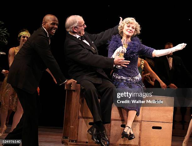 Blythe Danner Returns to Broadway: Correy West, Terry Beaver, Blythe Danner .during the Curtain Call for 'Nice Work If You Can Get It' at the...