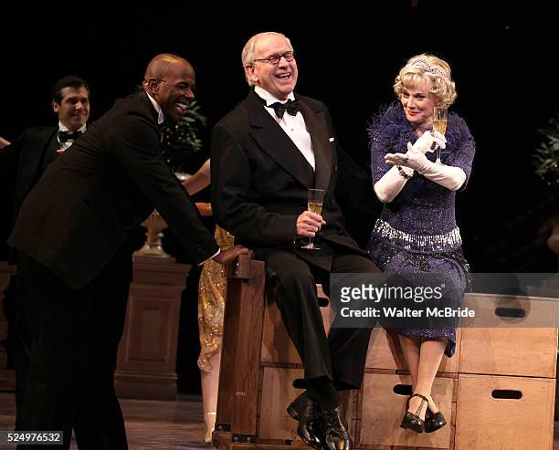 Blythe Danner Returns to Broadway: Correy West, Terry Beaver, Blythe Danner.during the Curtain Call for 'Nice Work If You Can Get It' at the Imperial...