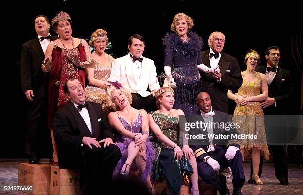 Blythe Danner Returns to Broadway: Ensemble Cast.during the Curtain Call for 'Nice Work If You Can Get It' at the Imperial Theatre in New York City...