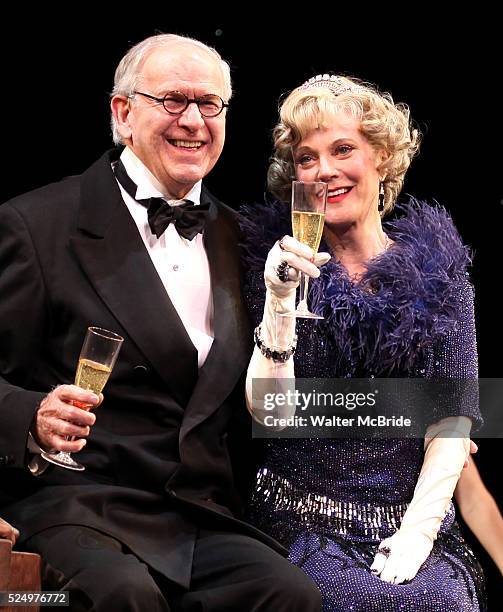 Blythe Danner Returns to Broadway: Terry Beaver, Blythe Danner.during the Curtain Call for 'Nice Work If You Can Get It' at the Imperial Theatre in...