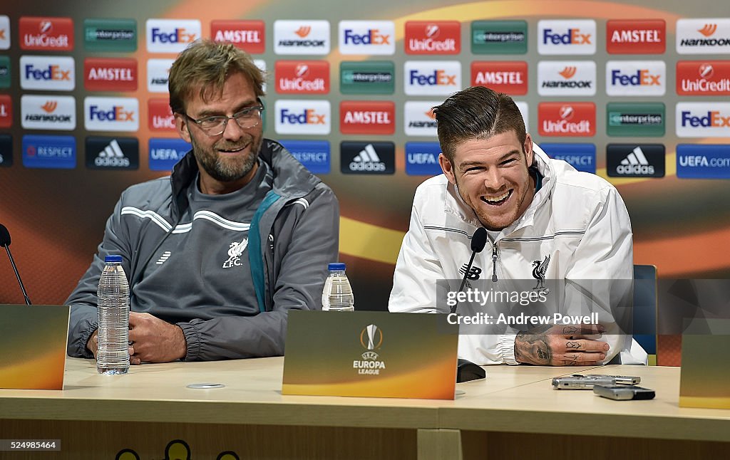 Liverpool Training and Press Conference