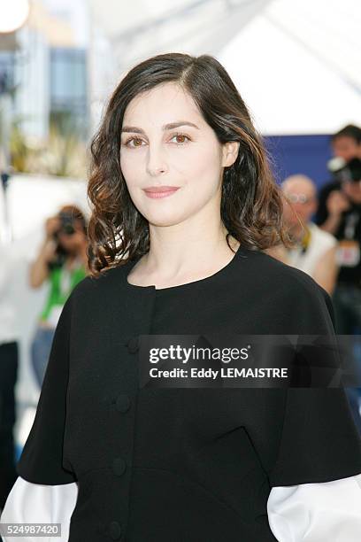 Co-star Amira Casar at the photocall of "Transylvania" presented in the Out of Competition category during the 59th Cannes Film Festival.