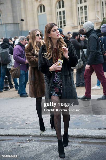 Model Bianca Brandolini on day 7 during Paris Fashion Week Autumn/Winter 2016/17 on March 7, 2016 in Paris, France. Bianca Brandolini