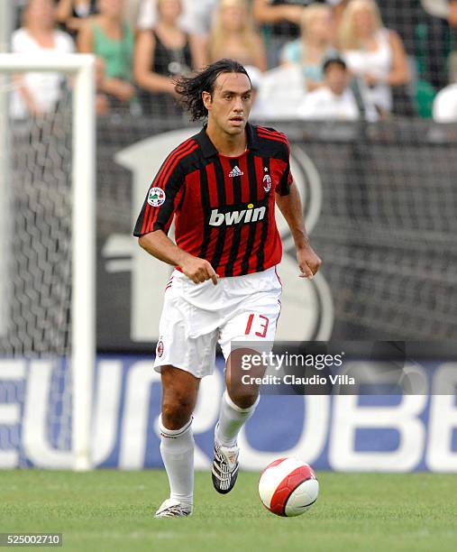 Alessandro Nesta of Milan in action during the "Serie A" match between Siena and Milan at the "Artemio Franchi" stadium in Siena.