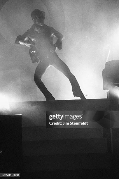 Prince performs at the Hollywood Bowl in Los Angeles, California on October 11, 1997.