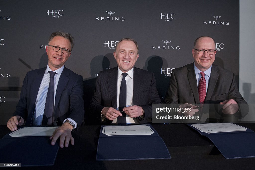 Kering SA Chief Executive Francois-Henri Pinault Attends Luxury Partnership Event At HEC Business School