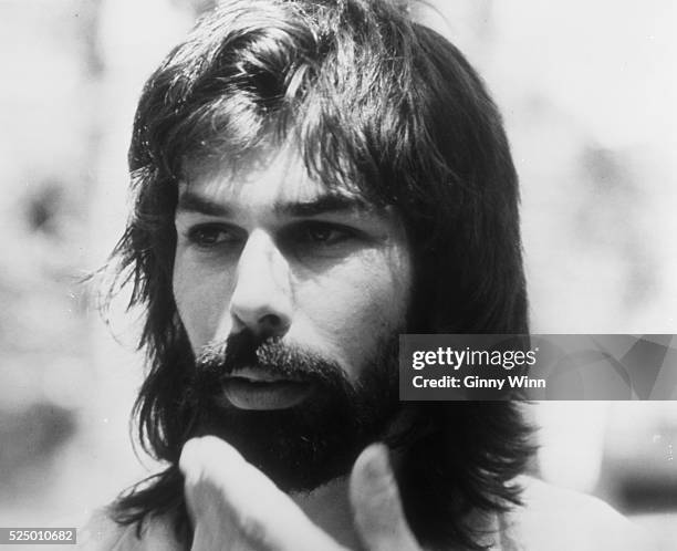 Drummer Mickey Hart at the Grateful Dead Ranch 1972 in Navato, California. .