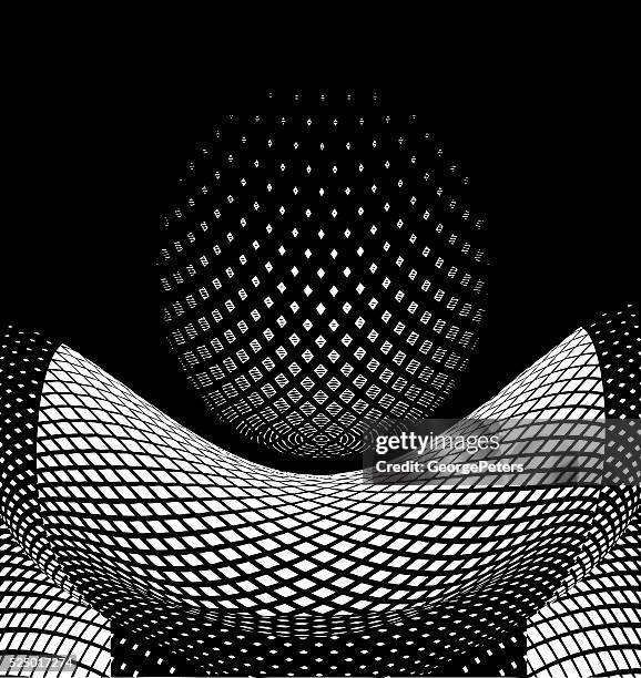 halftone pattern vector background abstract shapes - mirror ball stock illustrations