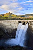 Dam generating electricity
