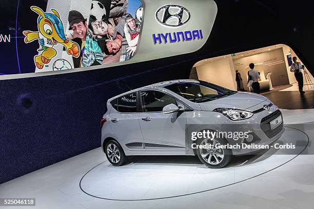 Presentation of the new Hyundai i10, as shown at the 65th IAA Frankfurt International Motor Show, September 11, 2013.