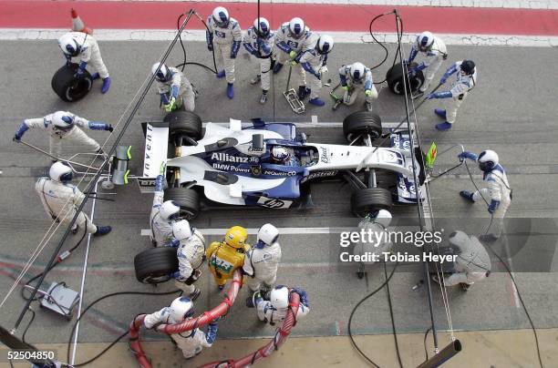 Motorsport / Formel 1: Testfahrten in Barcelona 2004; Juan Pablo MONTOYA / COL - BMW Williams 02.04.