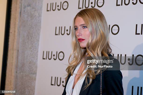 Actress Dree Hemingway attends the inauguration of LIU.JO FLAGSHIP STORE Store in Madrid. Photo: Oscar Gonzalez/NurPhoto