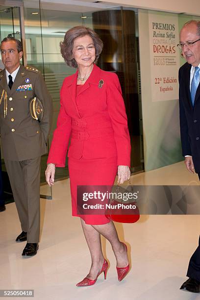 Queen Sofia attends 'Queen Sofia Against Drugs' awards ceremony at the Red Cross foundation building on December 9, 2014 in Madrid, Spain.