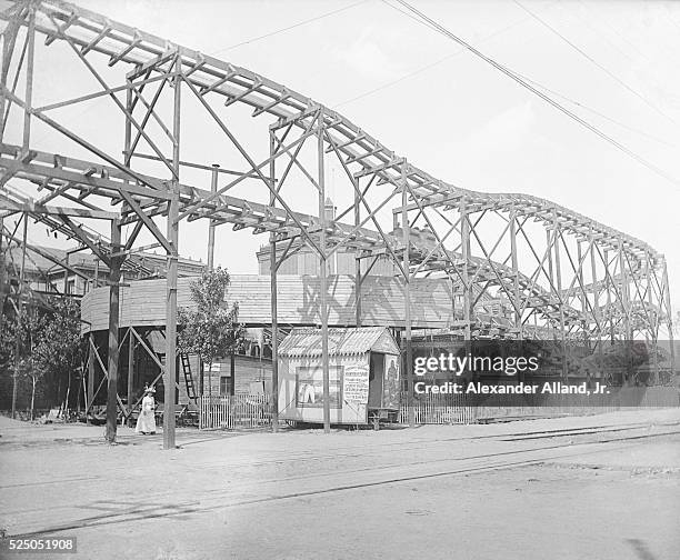Roller coaster at Coney Island.