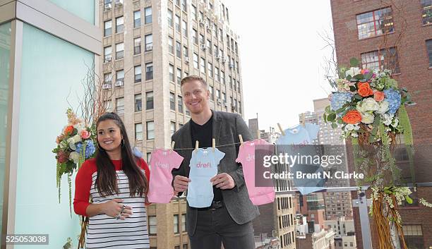 Catherine Lowe and Sean Lowe, from "The Bachelor", attend their #Amazinghood baby shower held at Gansevoort Park Avenue on April 27, 2016 in New York...