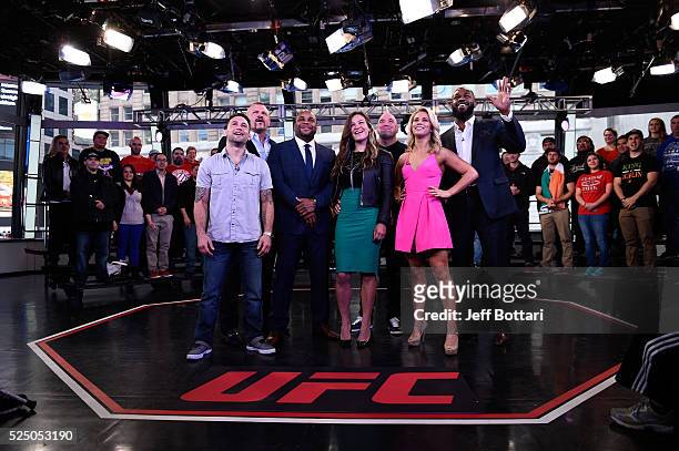 Frankie Edgar, UFC Hall of Famer Chuck Liddell, UFC light heavyweight champion Daniel Cormier, UFC women's bantamweight champion Miesha Tate, UFC...