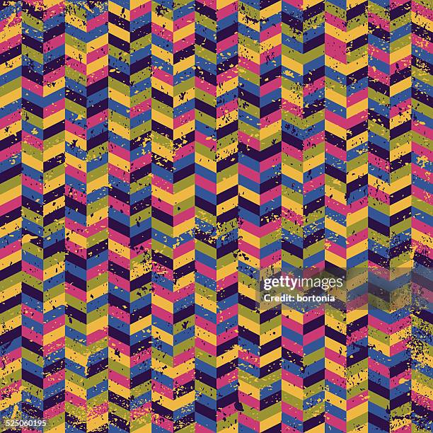 retro screen printed geometric pattern - same person getting older stock illustrations