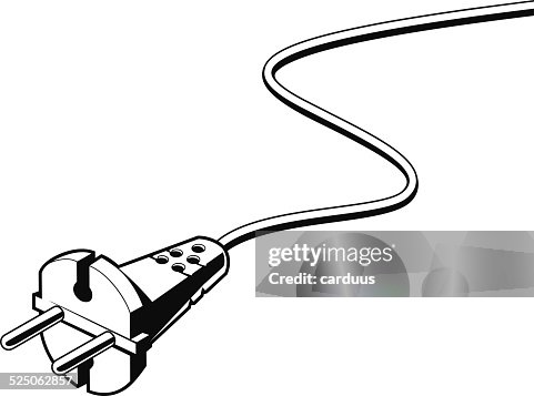 2 Plug Point Vector Two Pin Plug High-Res Vector Graphic - Getty Images