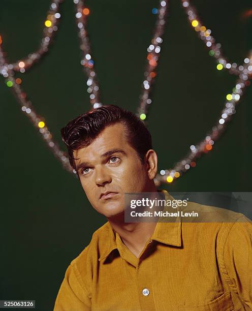 Studio portrait of pop celebrity Conway Twitty.