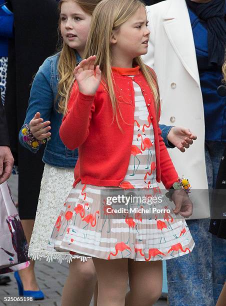 Princess Ariane of The Netherlands attends celebrations marking his 49th birthday of her father King Willem-Alexander on King's Day on April 27, 2016...