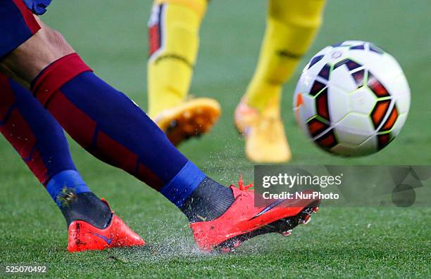 Match of the week 34 of the spanish league, between FC Barcelona and Getafe CF, played at the Camp Nou stadium on April 28, 2015 in Barcelona, Spain....