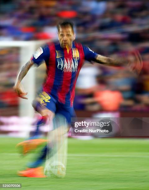 Dani Alves during the match of the week 34 of the spanish league, between FC Barcelona and Getafe CF, played at the Camp Nou stadium on April 28,...