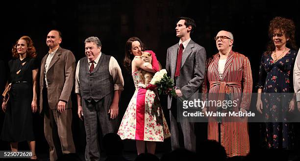 Kate Cullen Roberts, Murphy Guyer, George Wendt, Emilia Clark, Cory Michael SmithLee Wilkof & Suzanne Bertish with Vito Vincent during the Opening...