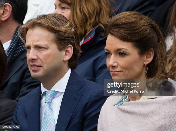 Prince Floris and Princess Aimee of The Netherlands attend celebrations marking the 49th birthday of King Willem-Alexander on King's Day on April 27,...