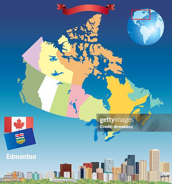 kanada edmonton - edmonton stock-grafiken, -clipart, -cartoons und -symbole