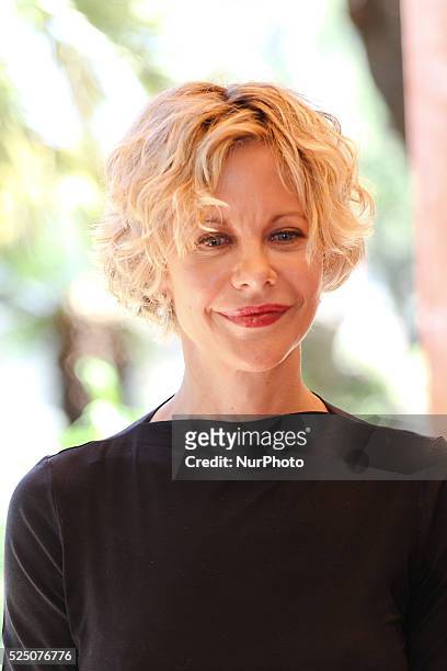 Amercan actress Meg Ryan in Taormina during the photocall on June 20, 2013. Photo: Manuel Romano/NurPhoto