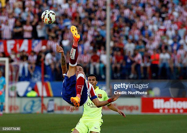 Atletico de Madrid's Uruguayan Defender Jose Maria Gimenez during the Spanish League 2014/15 match between Atletico de Madrid and Barcelona, at...