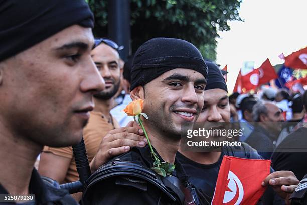 The opposition demonstrations are planned this Wednesday, Oct. 23 in Habib Bourguiba ave, Tunis, Tunisia. The opposition, taken away by several...