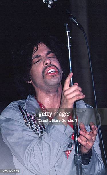 Prince Riz American musician Prince performs onstage at the Ritz during his ...