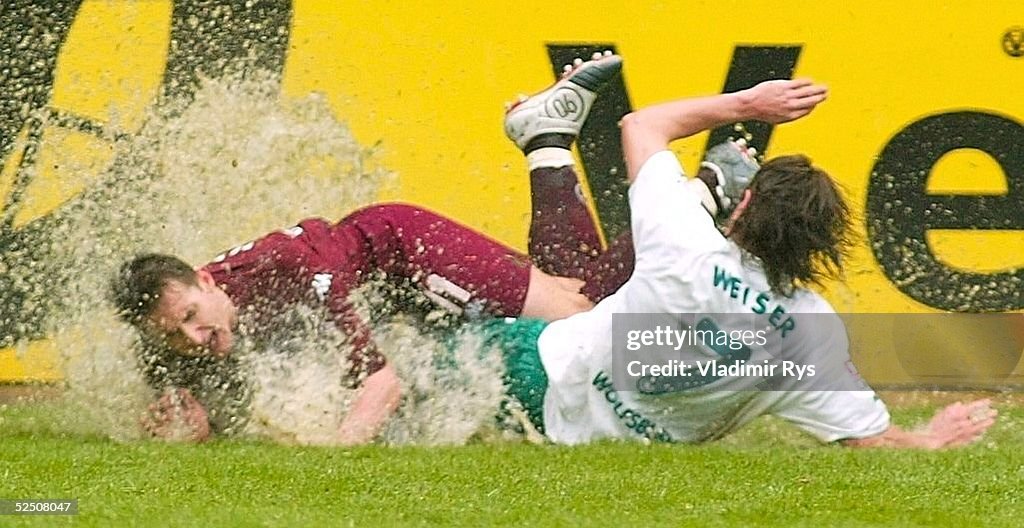 Fussball: 1. BL 03/04, 1. FC Kaiserslautern-VfL Wolfsburg
