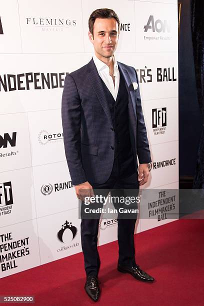 Rik Makarem arrives for the Raindance Independent Filmmaker's Ball at Cafe de Paris on April 27, 2016 in London, England.