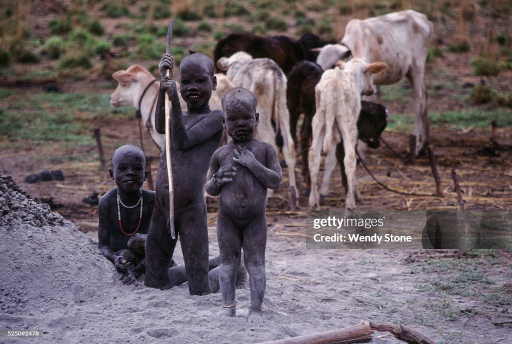 Dinka people in South Sudan
