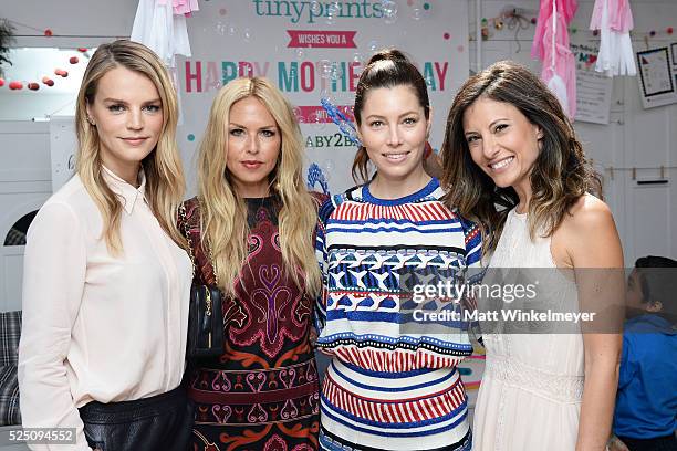 Model/co-president of Baby2Baby Kelly Sawyer Patricof, designer Rachel Zoe, actress Jessica Biel, and co-president of Baby2Baby Norah Weinstein...