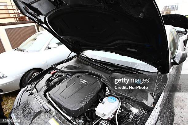 Gdynia, Poland 30th, March 2015 Acc. Recent studies exhaust from diesel engines contribute to an increase of 20 to 50% of lung cancer. Pictured: TDI...