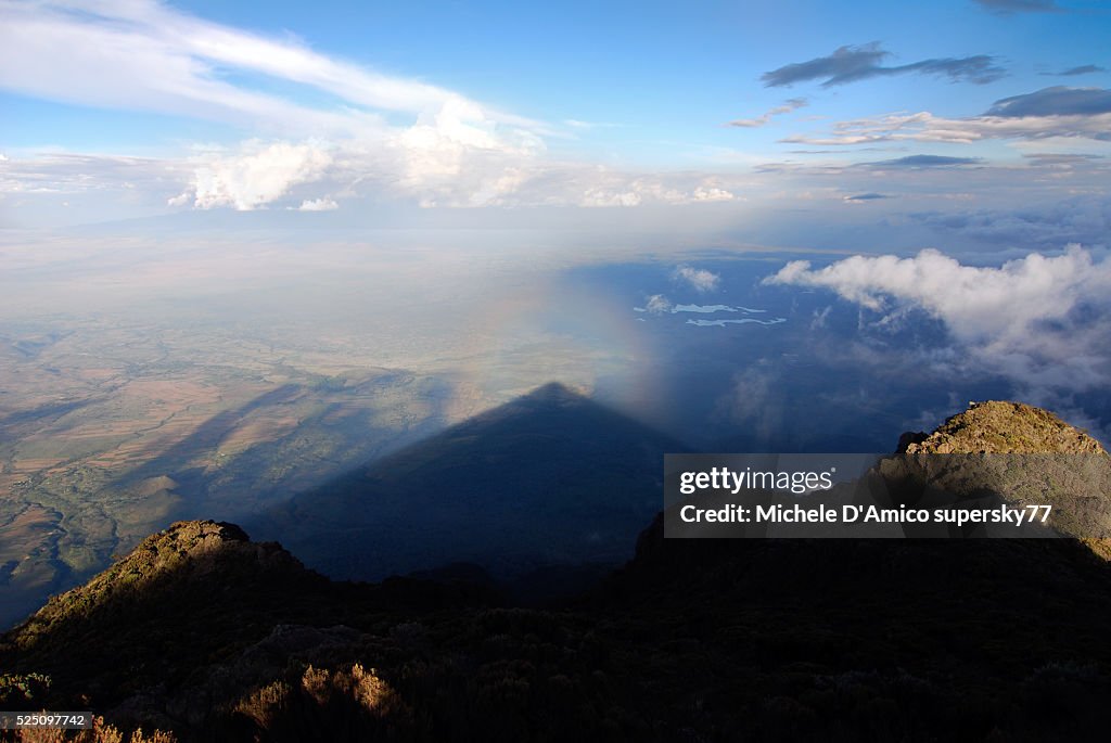 Brocken Spectre on Mount Little Meru