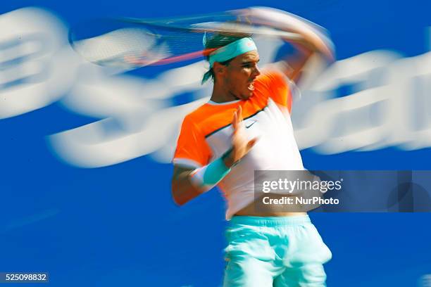 April- SPAIN: Rafa Nadal in the 8th. Match i between Fabio Fognini, in the Barcelona Open Banc Sabadell, held in the RCT Barcelona 1899, 23 april...