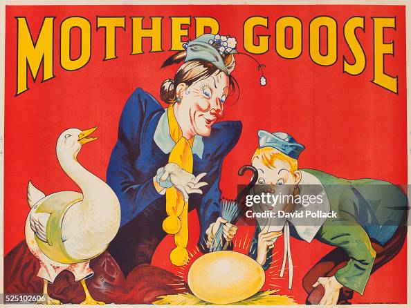 English Pantomime Theatre poster, Mother Goose English Pantomime Theatre poster, Mother Goose