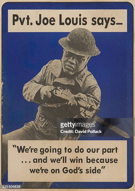 Pvt. Joe Louis Says Poster