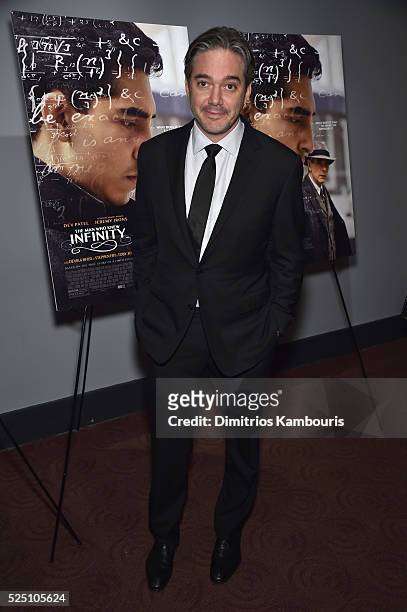 Director Matthew Brown attends "The Man Who Knew Infinity" New York Screening at Chelsea Bow Tie Cinemas on April 27, 2016 in New York City.