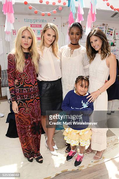 Designer Rachel Zoe, model/co-president of Baby2Baby Kelly Sawyer Patricof, singer Kelly Rowland, and co-president of Baby2Baby Norah Weinstein...